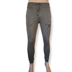 Calvin Klein Jeans Olive Green Camo Logo Knit Jogger Sweatpants Size Small